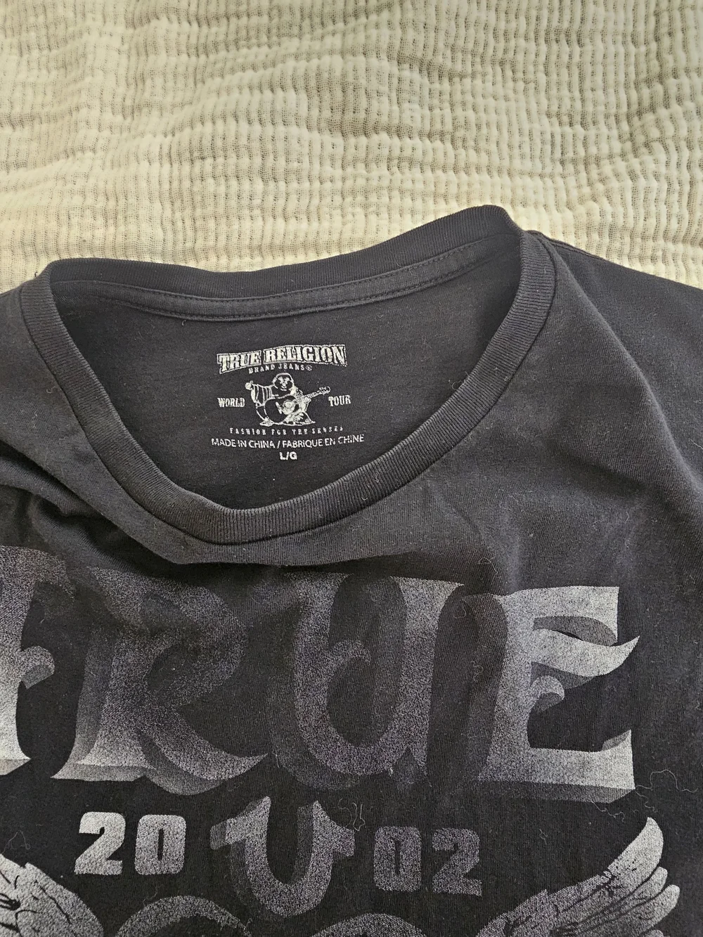 True Religion 'High Speed Thrills' Black Graphic Tee